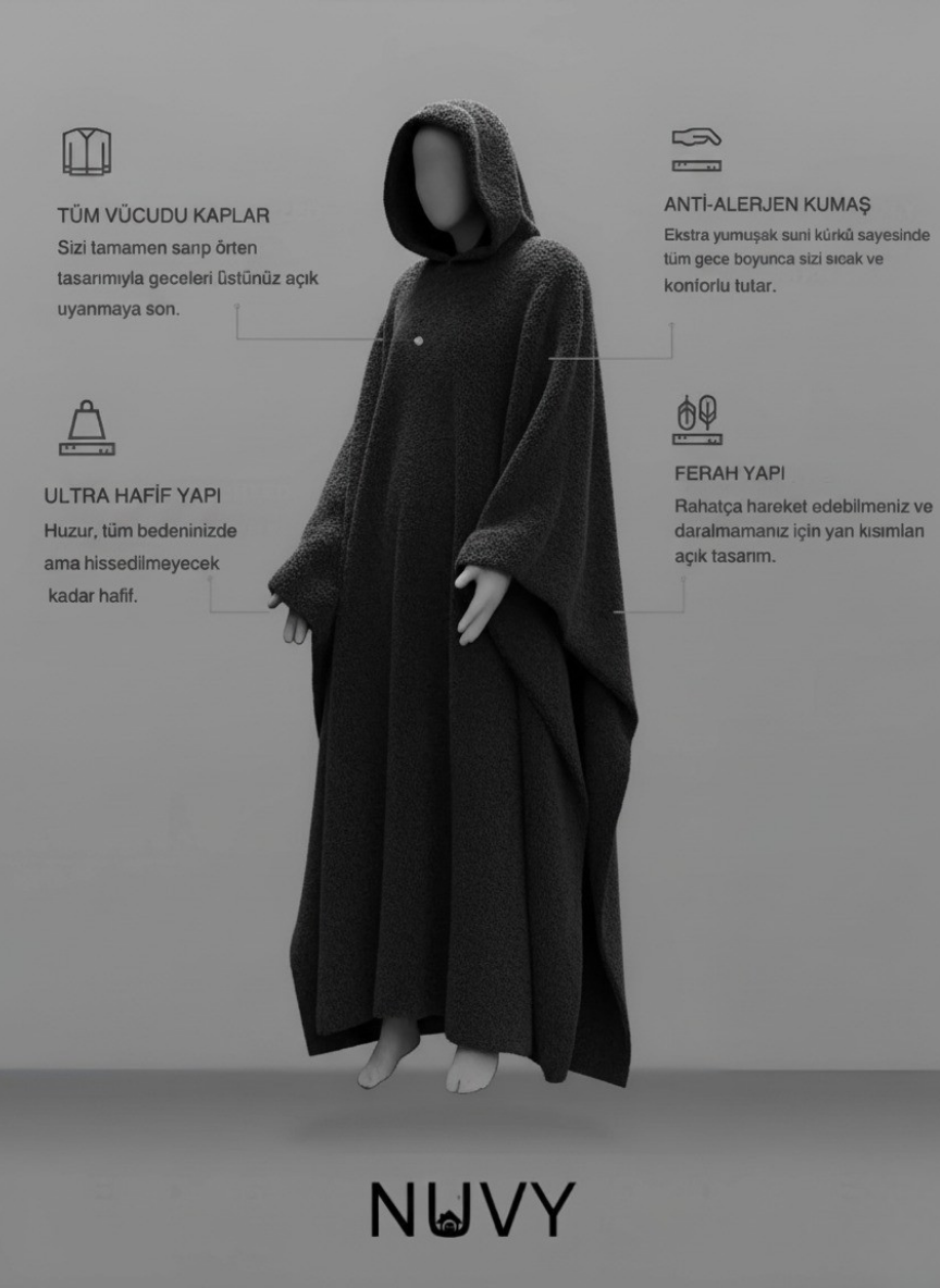 Aeria Battaniye Hoodie - Sıcaklığı ve Rahatlığı Yanında Taşı